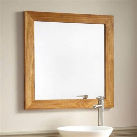 Solid Oak : Khung Gương Gỗ Sồi 90 x 90cm